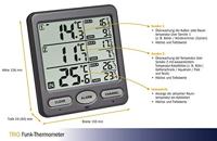 TFA Dostmann TRIO Draadloze thermometer Antraciet - thumbnail