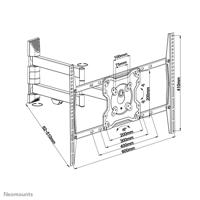NeoMounts FPMA-W460BLACK flat panel muur steun 177,8 cm (70 ) Zwart - thumbnail