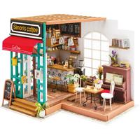 Creativ Company Diy miniatuur kamer, koffiehoek, h: 19 cm, l: 22,6 cm, b: 19,4 cm, 1 stuk - thumbnail