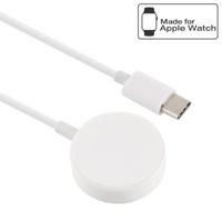 30cm universele draagbare magnetische draadloze oplader voor Apple Watch Series 4 & 3 & 2 & 1 (wit) - thumbnail