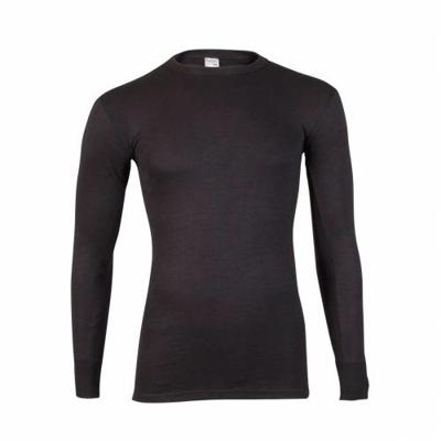 HL-tricot heren ondershirt Lange mouw zwart - Heren T-shirt 100% katoen