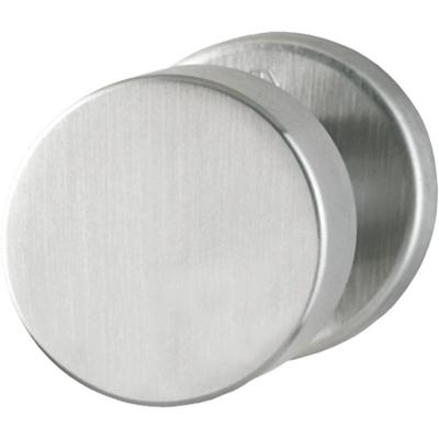Hoppe knop op rozet E58/42 rvs