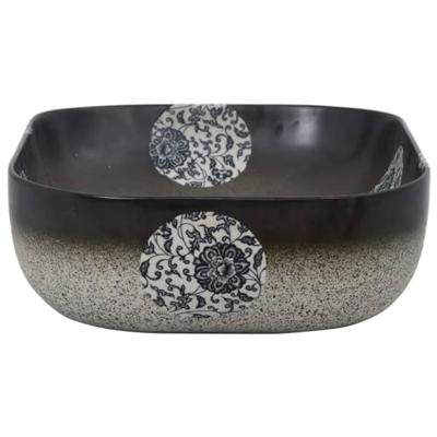 Opzetwasbak rechthoekig 48x37,5x13,5 cm keramiek meerkleurig Opzetwasbak rechthoekig 48x37,5x13,5 cm keramiek meerkleurig