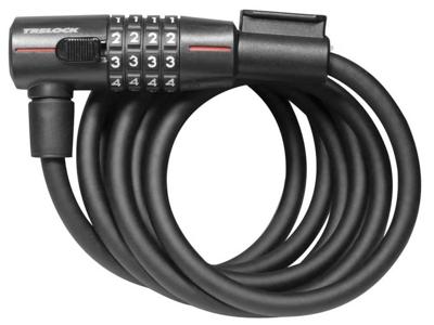 Trelock sk312 spiraalkabelslot code 180/12mm zwart