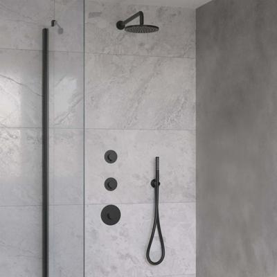 Regendoucheset Wiesbaden Dreams met Inbouwdeel en Wanduitloop Mat Zwart Regendoucheset Wiesbaden Dreams met Inbouwdeel en Wanduitloop Mat Zwart