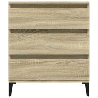 Dressoir 60x35x70 cm bewerkt hout sonoma eikenkleurig - thumbnail