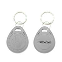10 stuks 125KHz TK/EM4100 proximity ID kaart Chip Sleutelhanger sleutel ring (grijs) - thumbnail