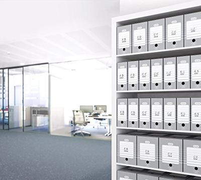Elba archiefcontainer, ft 34,5 x 45 x 28 cm, grijs en wit Elba archiefcontainer, ft 34,5 x 45 x 28 cm, grijs en wit