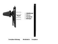 Eufab Nothammer und Gurtschneider Telefoonhouder voor in de auto Bevestigingswijze (auto): Ventilatierooster - thumbnail