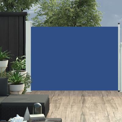 Tuinscherm uittrekbaar 100x500 cm blauw Tuinscherm uittrekbaar 100x500 cm blauw