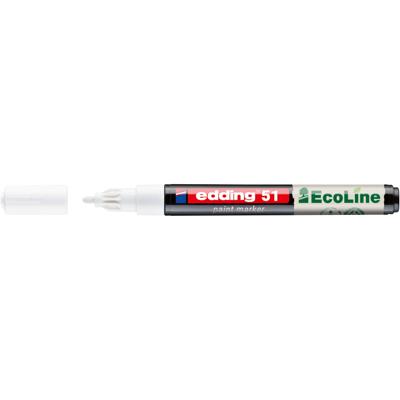 Paintmarker edding 51 eco waterbasis 1-2mm wit
