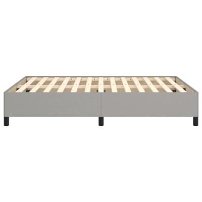 Bedframe zonder matras stof lichtgrijs 140x200 cm