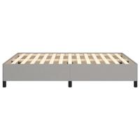 Bedframe zonder matras stof lichtgrijs 140x200 cm - thumbnail