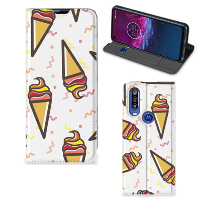 Motorola One Action Flip Style Cover Icecream Motorola One Action Flip Style Cover Icecream