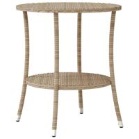 3-delige Bistroset met kussens poly rattan beige - thumbnail