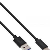 InLine 0.5m, USB3.1-C/USB3.1-A 0.5m USB C USB A Zwart - thumbnail