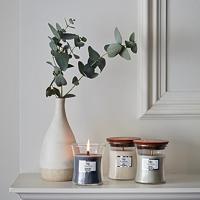 Woodwick Linen Medium Hourglass Candle 0 - thumbnail