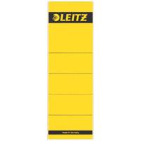 Leitz rugetiketten, zelfklevend, ft 6,1 x 19,1 cm, pak van 10 stuks, geel - thumbnail