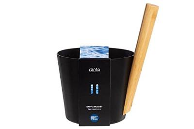 Rento Design sauna-emmer met greep - Zwart