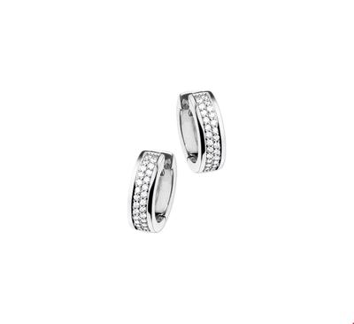 TFT Klapcreolen Diamant 0.25 Ct. Witgoud Glanzend