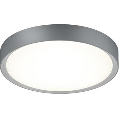 LED Plafondlamp Badkamer - 18W Warm Wit 3000K - IP44 Spatwaterdicht - Mat Titaan