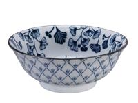 Japanse Keramische Noodlekom - Tokyo Design Studio - Flora Japonica - 1000ml - 20.3 x 8cm - thumbnail