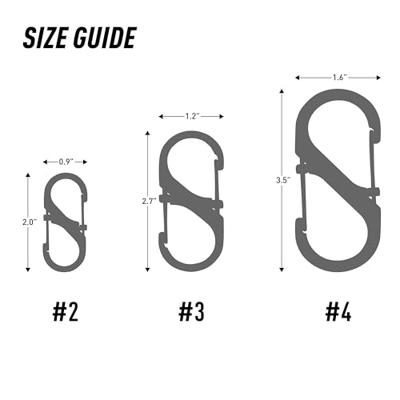 Nite ize S-Biner #4 Slidelock Stainless Carabine Zilver Kleurig - thumbnail