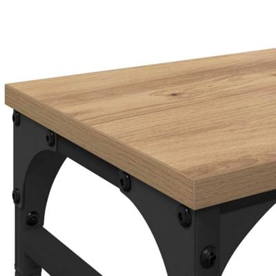 VidaXL Monitor stand artisan eiken 55 x 23 x 14 cm bewerkt hout