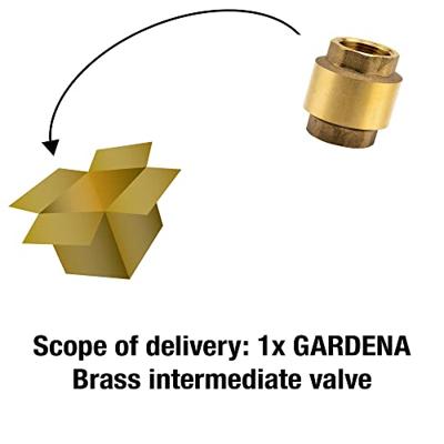 GARDENA 07230-20 Terugslagventiel 35 mm 26,5 mm (G3/4) Messing
