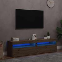 Tv-meubels met LED 2 st bewerkt hout artisanaal eiken - thumbnail