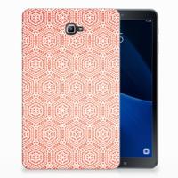 Samsung Galaxy Tab A 10.1 Hippe Hoes Pattern Orange - thumbnail