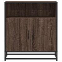 Dressoir 68x35x76 cm bewerkt hout bruin eikenkleur - thumbnail