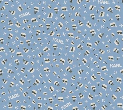 AS Creation Karl Lagerfeld Blauw behang | 378431