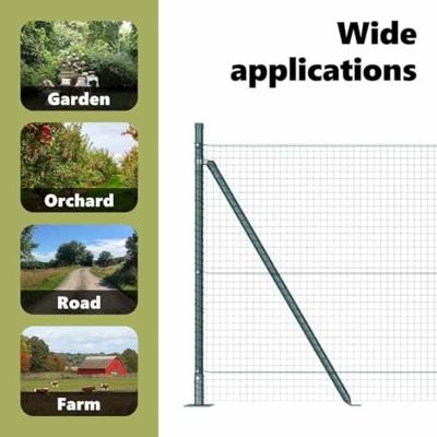 VidaXL Afrasteringspaal groen 25 x 0,8 m (25 x 25 mm gaas)