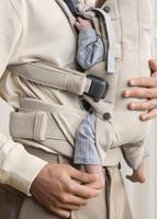 BABYBJORN Harmony draagzak geweven gemêleerd beige - thumbnail