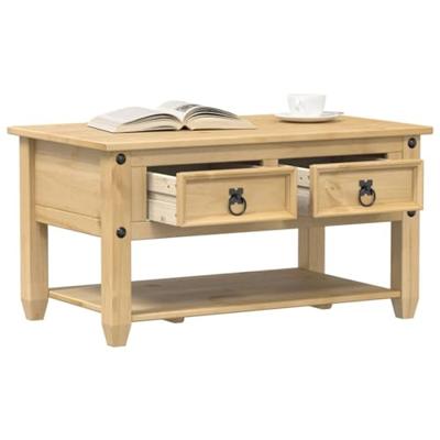 Salontafel met lades Corona 85x50x45 cm massief grenenhout