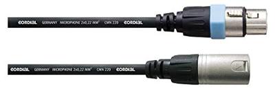 Cordial CCM2,5FM XLR Verbindingskabel [1x XLR-bus - 1x XLR-stekker] 2.50 m Zwart