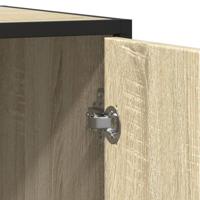 Dressoir 92x35x76 cm bewerkt hout sonoma eikenkleurig - thumbnail