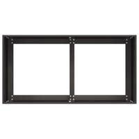 Plantenbak 80x40x40 cm koudgewalst staal zwart - thumbnail