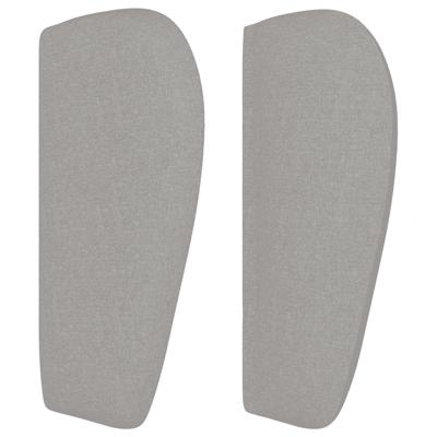 Boxspring met matras stof lichtgrijs 140x200 cm