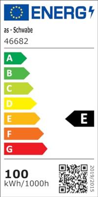 AS Schwabe Optiline LED-bouwlamp Energielabel E (A - G) 100 W 12000 lm Neutraalwit