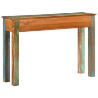 Wandtafel 110x30x75 cm massief gerecycled hout - thumbnail