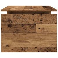 Salontafel 68x50x38 cm bewerkt hout oud houtkleurig - thumbnail
