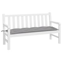 VidaXL Tuinbankkussen 150x50x7 cm oxford stof grijs - thumbnail