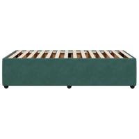 Bedframe zonder matras 90x200 cm fluweel donkergroen - thumbnail