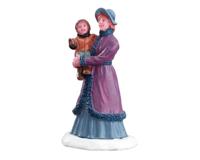 Lemax morning stroll kerstdorp figuur type 2 Caddington Village 2017 - thumbnail