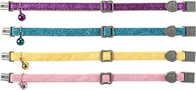 TRIXIE HALSBAND KAT GLITTER MET KUNSTSTOF SLUITING ASSORTI TRIXIE HALSBAND KAT GLITTER MET KUNSTSTOF SLUITING ASSORTI