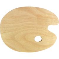 Kangaro ovalen mengpalet uit MDF, 30 x 24 cm - thumbnail