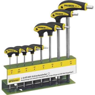 PROXXON binnenzeskant hoeksleutel set screwdrivers. 8 pcs. inside-6-edge