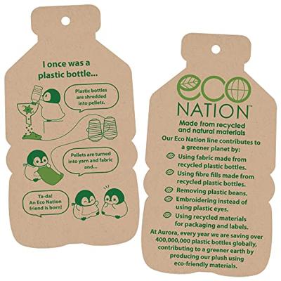 Eco Nation Pluchen knuffel - eekhoorn - 20,5 cm - thumbnail